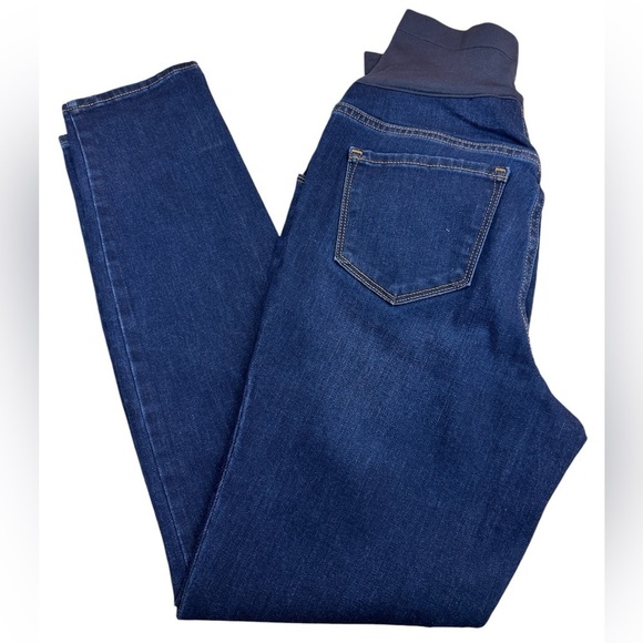 Old Navy Maternity Skinny Full Panel Jeans Cotton/Polyester Size 8 - Picture 2 of 7